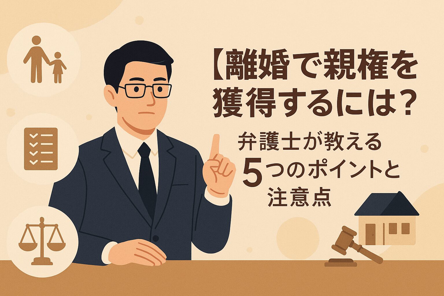 離婚で親権を獲得するには？弁護士が教える5つのポイントと絶対にやってはいけないこと