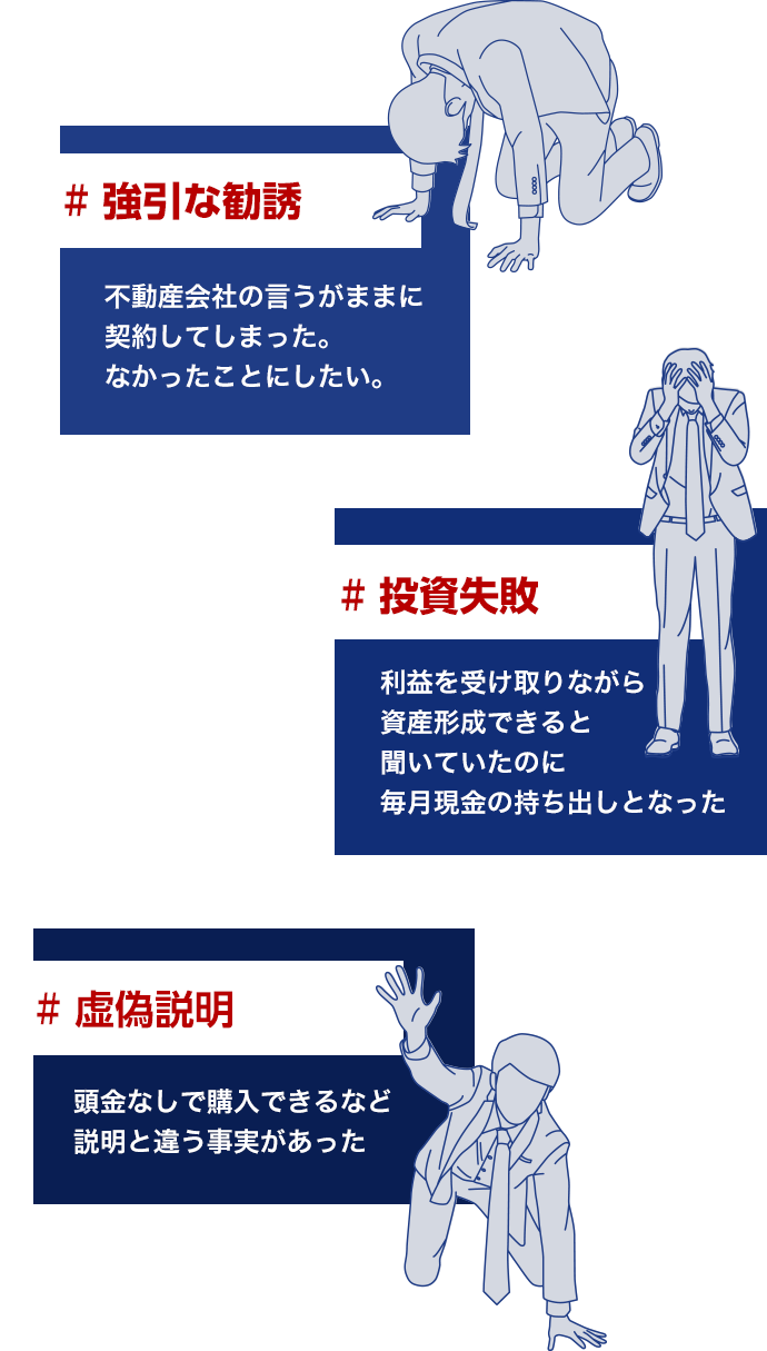 強引な勧誘,投資失敗,虚偽説明